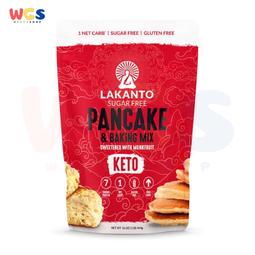 Lakanto Sugar Free Pancake &amp; Baking Mix Sweetened With Monkfruit 454g