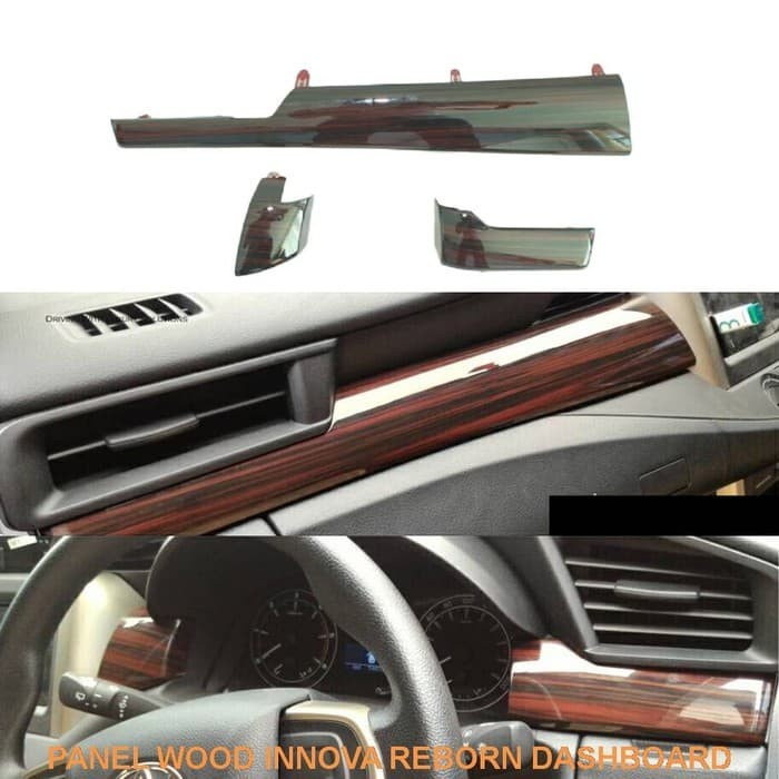 Dashboard Panel Wood / Panel Kayu / Innova Reborn 2016 up Original Tyt