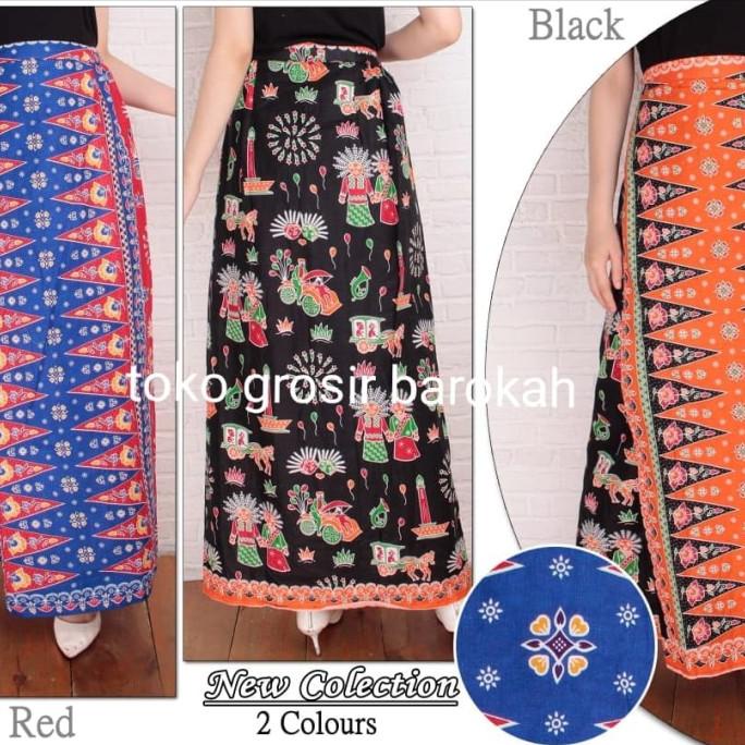 rok betawi motif ondel ondel/rok batik betawi