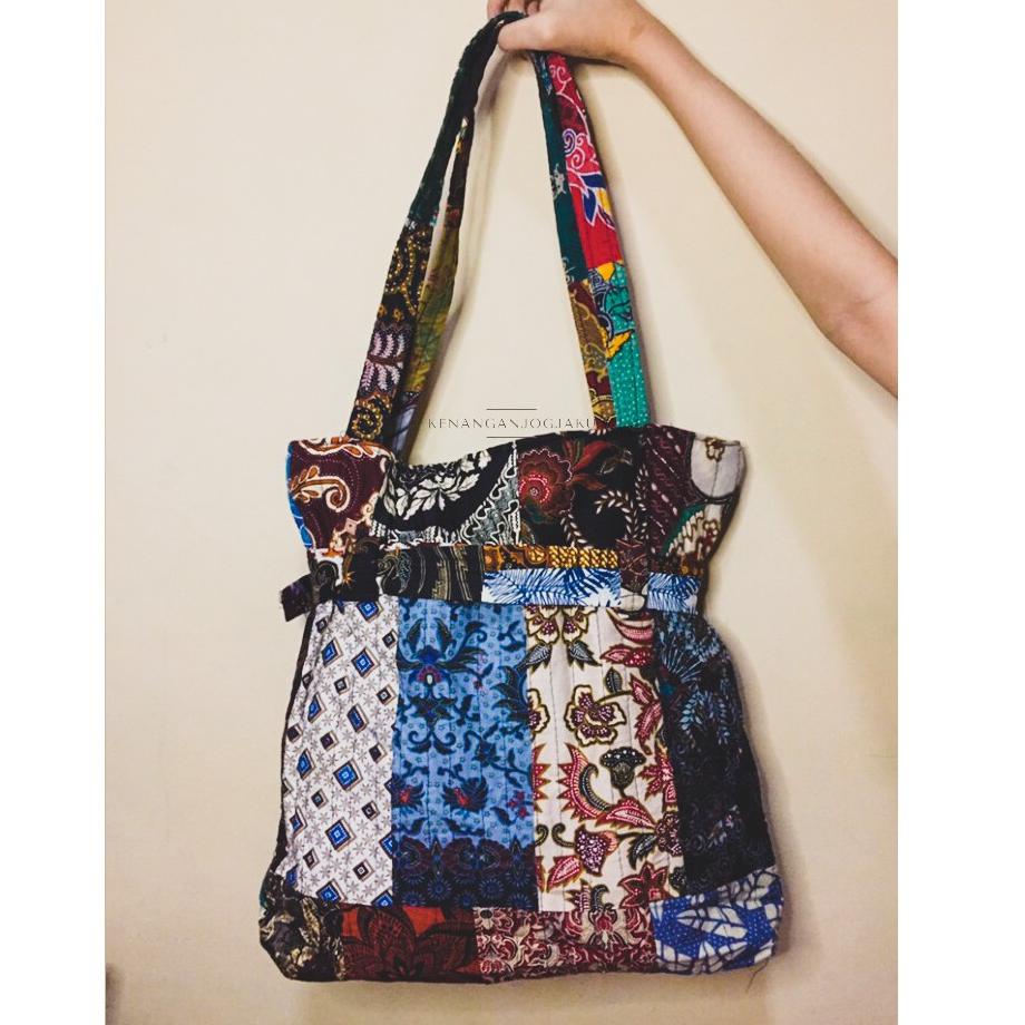 [O-S2S][㊚] ARINI TOTE BAG | COD Tas Totebag Premium Batik Kain Perca Jinjing Tenteng Etnik Oleh Oleh