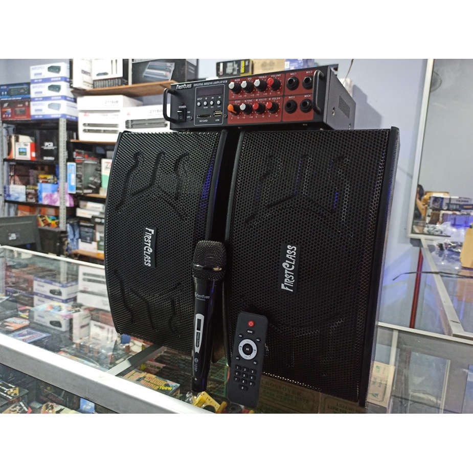 paket Karaoke paket sound sistem FIRSTCLASS speaker 6.5 Inch 300W