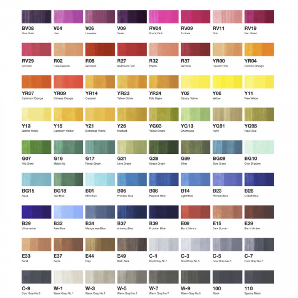 

Spidol Copic Sketch Maker - 72 Color Set A - 72 Warna - Csm/72A