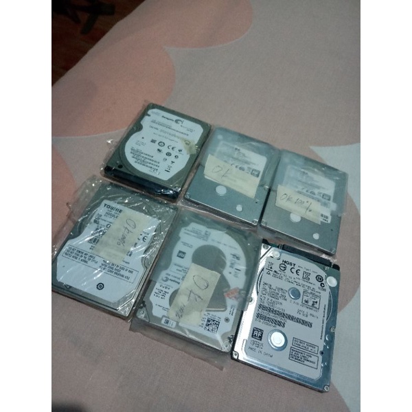 Hardisk laptop 500gb mix second