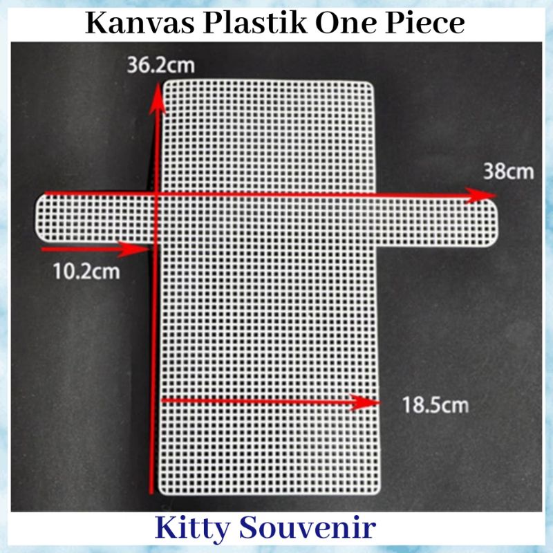[grid 4mm] kanvas plastik tas - plastik kanvas - kanvas plastik diy korean - plastic canvas clutch p