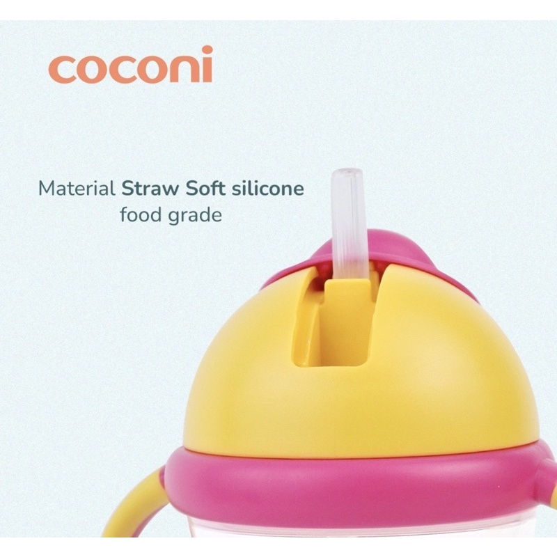 Coconi Kids Tritan Bottle 200ml / Botol Minum Anak dengan Tali 200ml