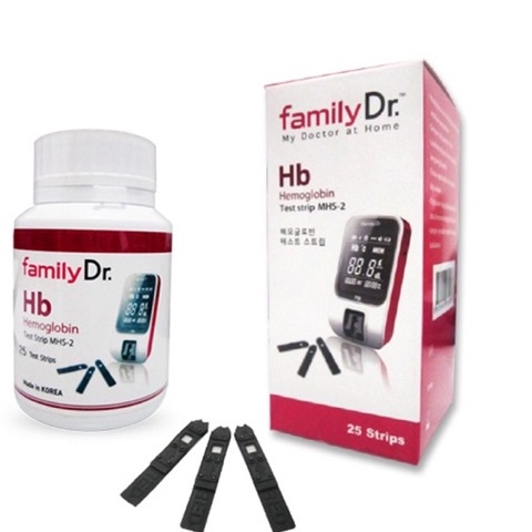 Strip Hemoglobin Familydr Strip Isi Ulang Familydr Hemoglobin Alat Cek HB Stik Isi Ulang Hemoglobin