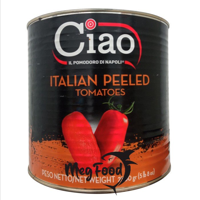 

Ciao Italian Peeled Tomatoes I Tomat Kupas Dalam Jus Tomat - 2.5 Kg