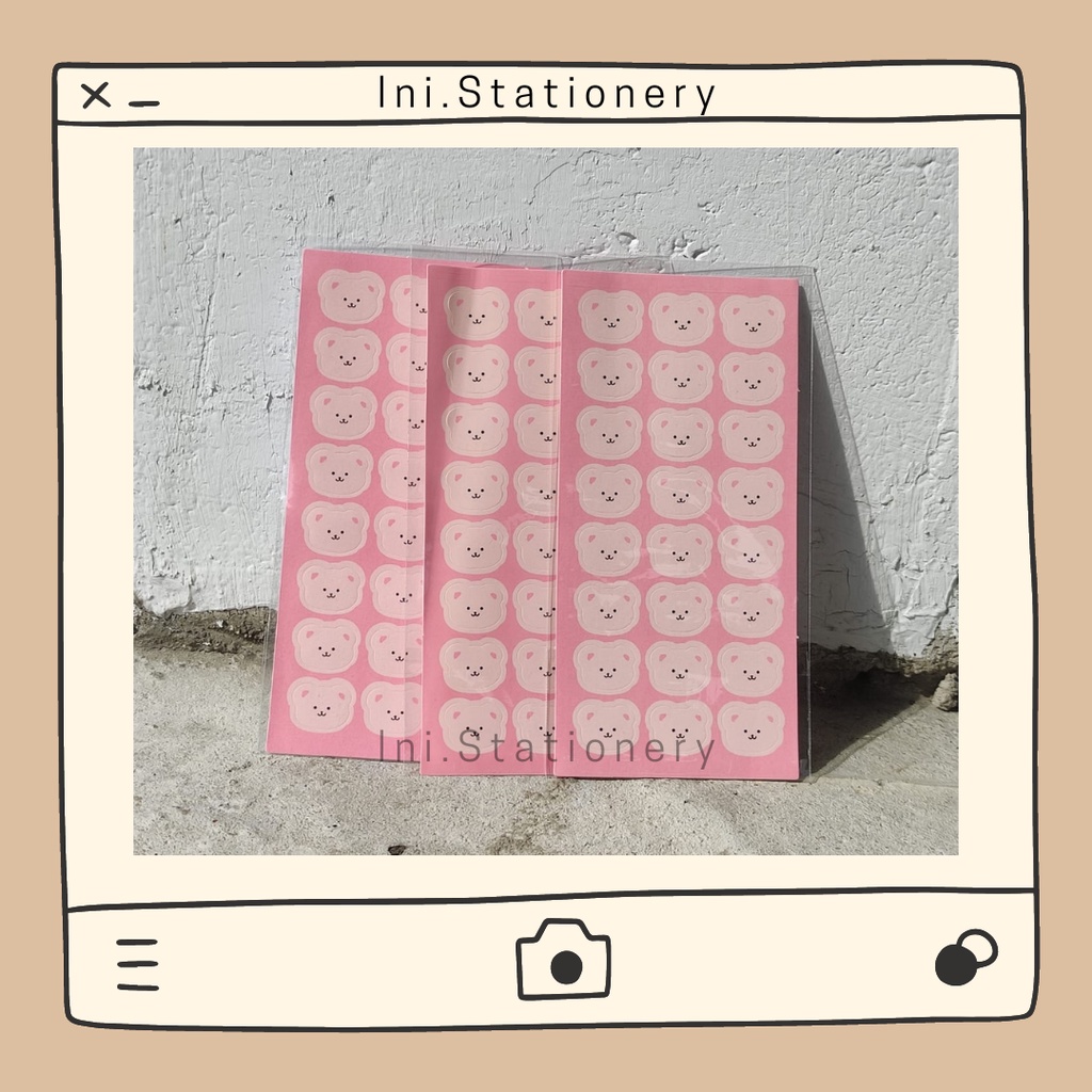 

[Ini.stationery] Bear Sticker | Sticker Beruang
