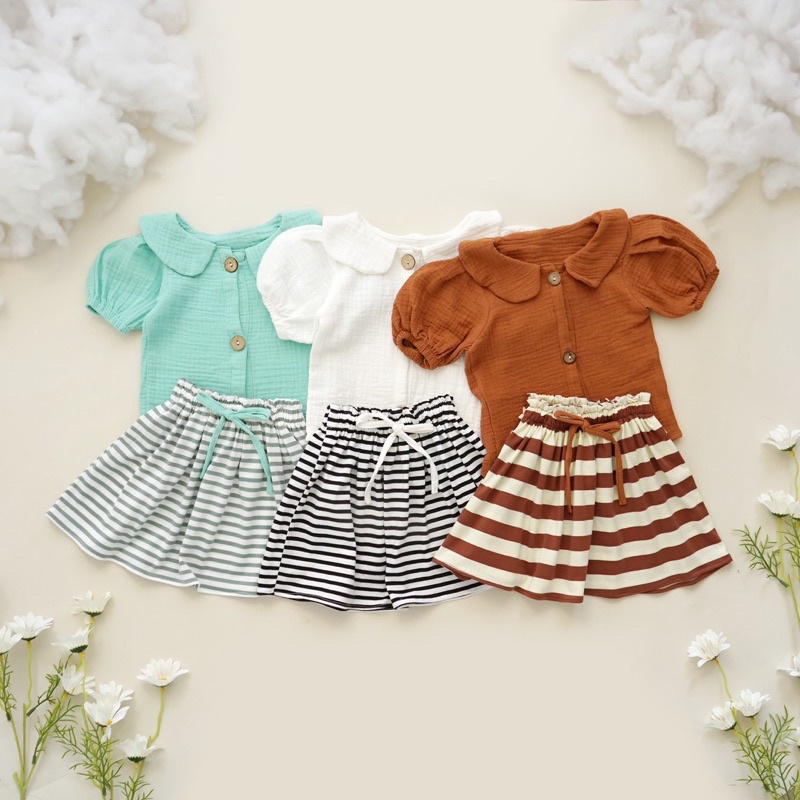 LITTLECAIM - KARYL SET | baju anak couple | baju anak perempuan