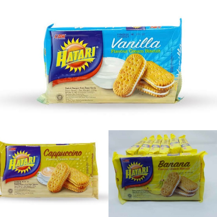 Hatari flavour cream biscuit (perpcs) biskuit sandwich enak dan murah