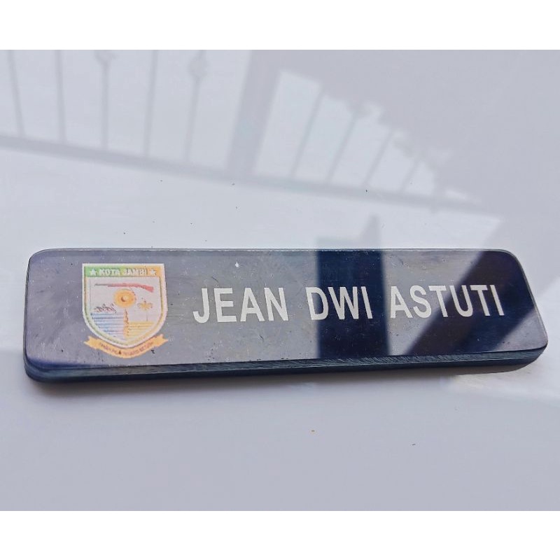 Name Tag Papan Nama Dada Logo Kota Jambi