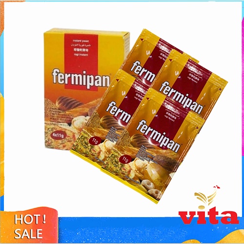 

Fermipan Ragi Kering Dry Yeast Instant Box 4x11gr