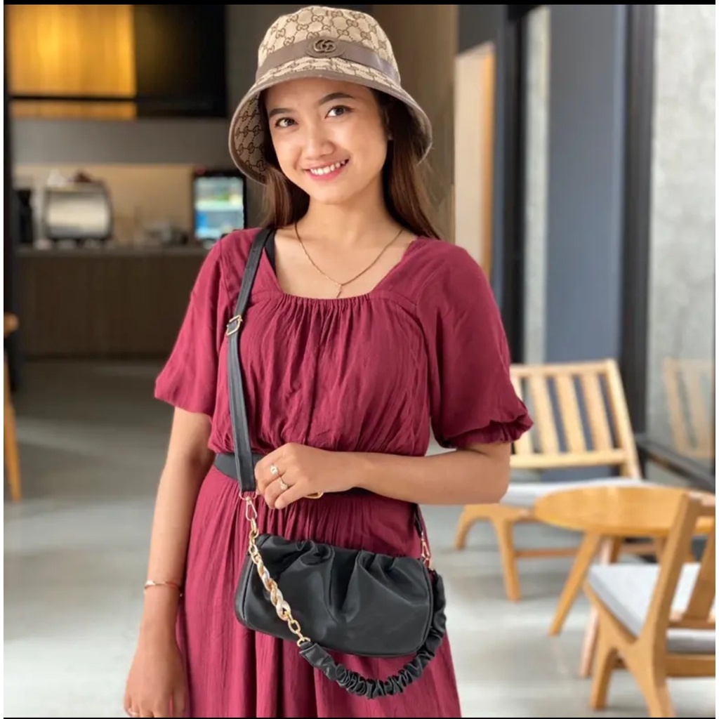 Ailen Tas Slempang Bahu Wanita Shoulder Slingbag Smiley-4