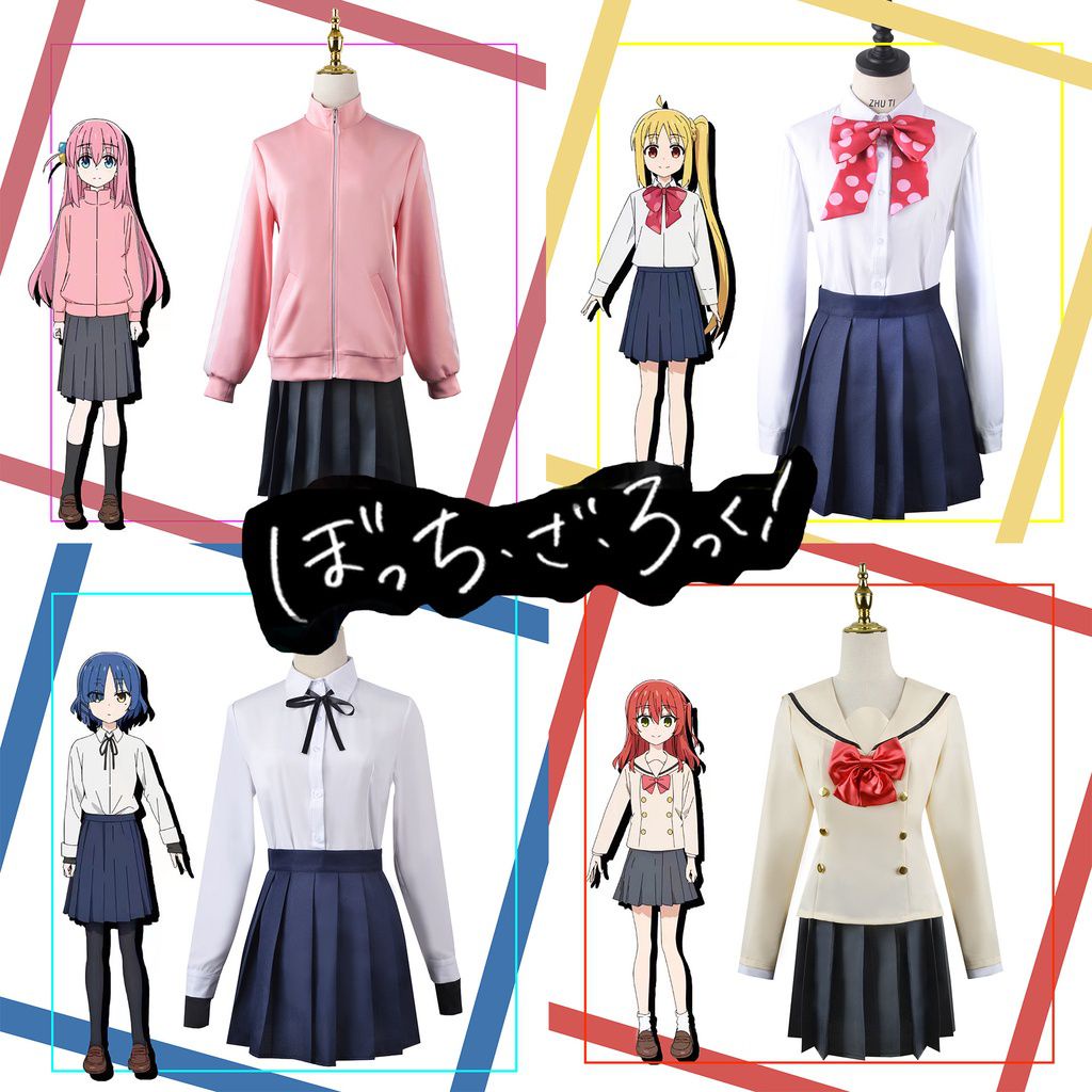 Bocchi the Rock! Hitori Gotou Ijichi Nijika Yamada Ryo Kita Ikuyo Cosplay Costume