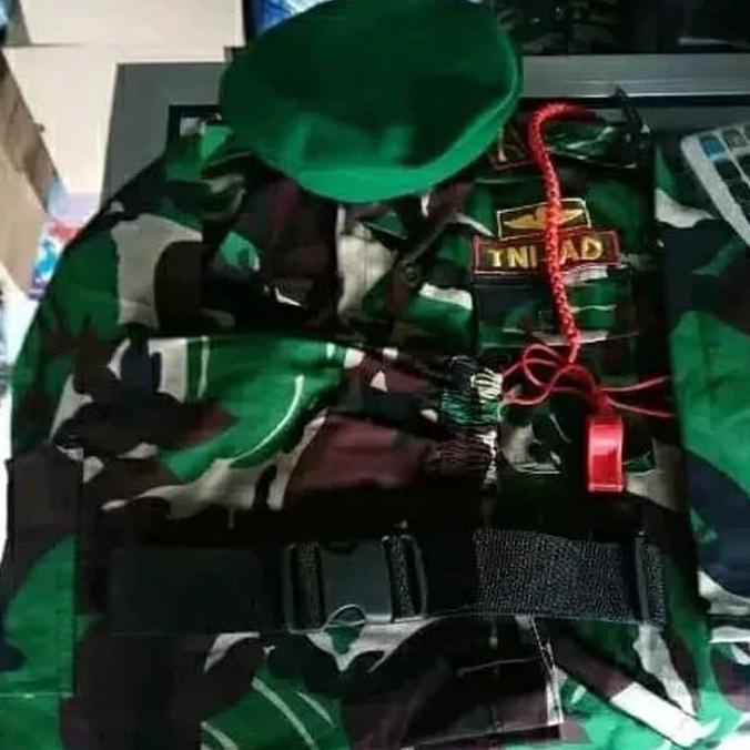 baju tni anak/baju kostum anak tni lengkap