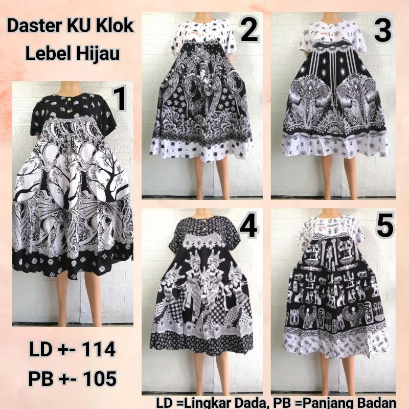 DASTER KLOK KU HIJAU LD +- 114 PB +- 105 ADEM BUSUI FRIENDLY MONOKROM