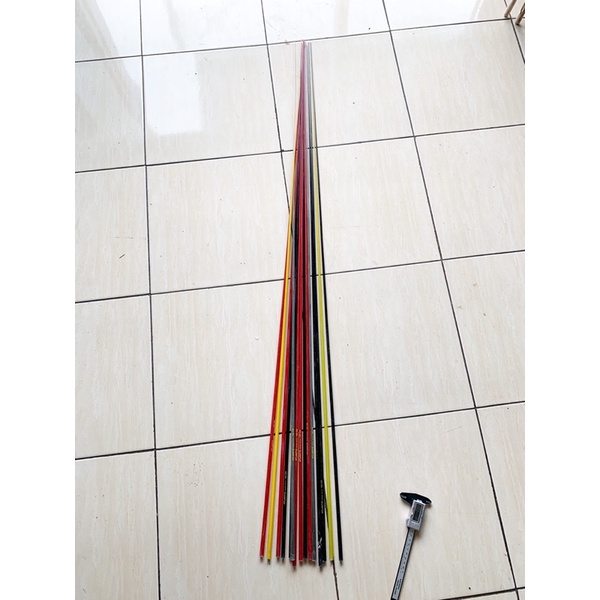 Bahan fiber solid kaku 150cm | pacificfishing