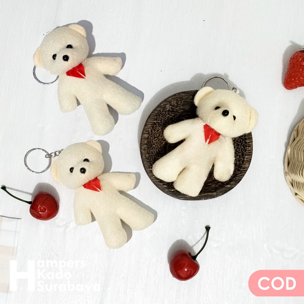 Gantungan kunci boneka beruang gantungan tas lucu mini bear keychain aksesoris tas korea gantungan kunci mini bear