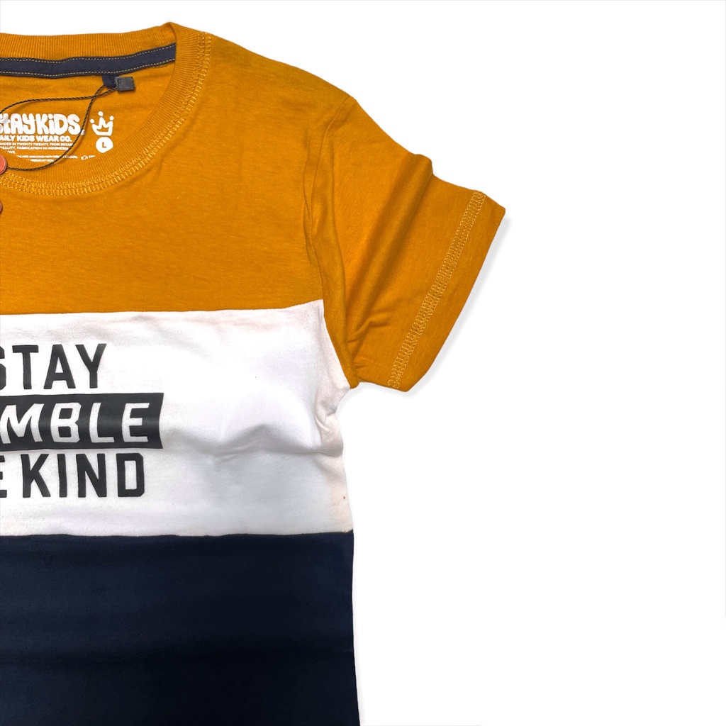 Zhavin Baju kaos anak usia 1-12 tahun bahan katun combed 30s