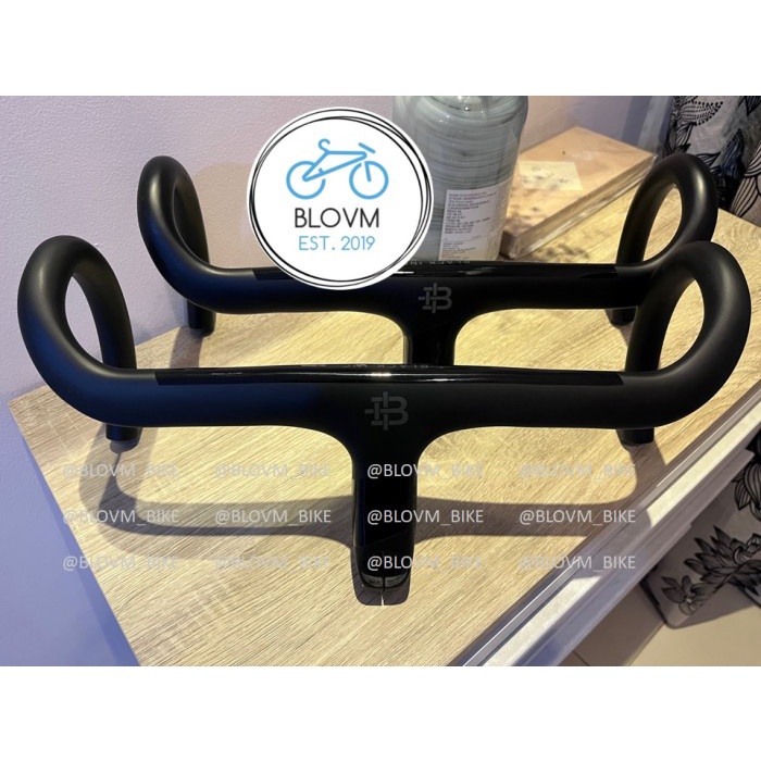 Stang Dropbar Carbon Black Inc Handlebar Carbon Roadbike Integrated Stem - 38Cm Stem 90Mm