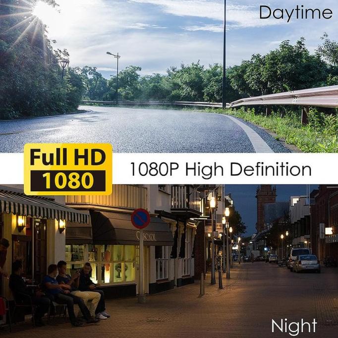 Kamera CCTV Mobil Dashcam 4" Perekam 3 Lensa 1080p Full HD Terlaris