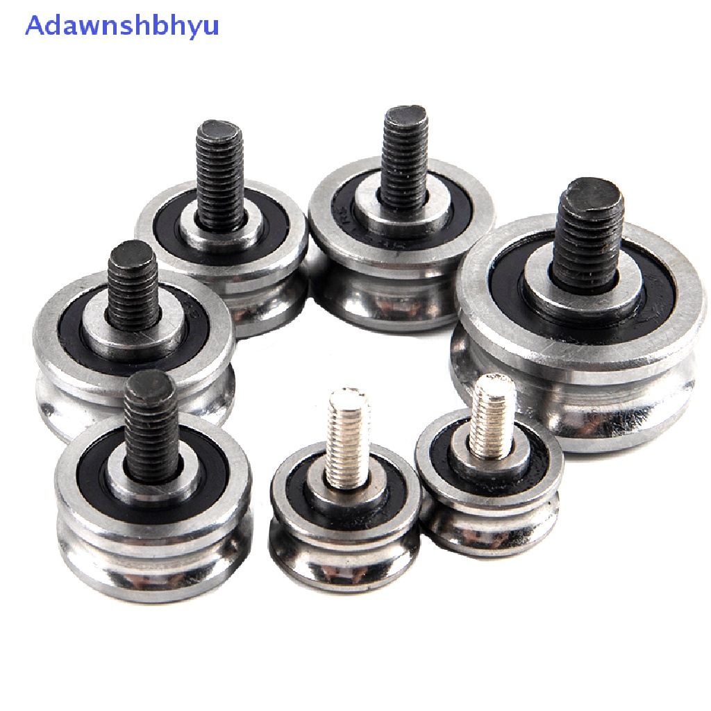 Adhyu SG15 SG20 SG25 SG66+M5 M6 M8 Screw Steel Pulley Ball Bearings Track Guide Roller ID