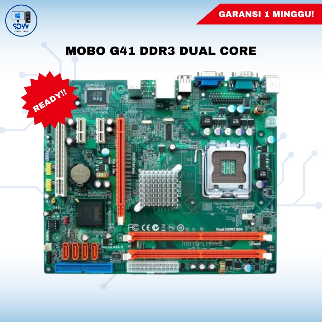 MOBO DDR3 ECS G41 SOCKET 775