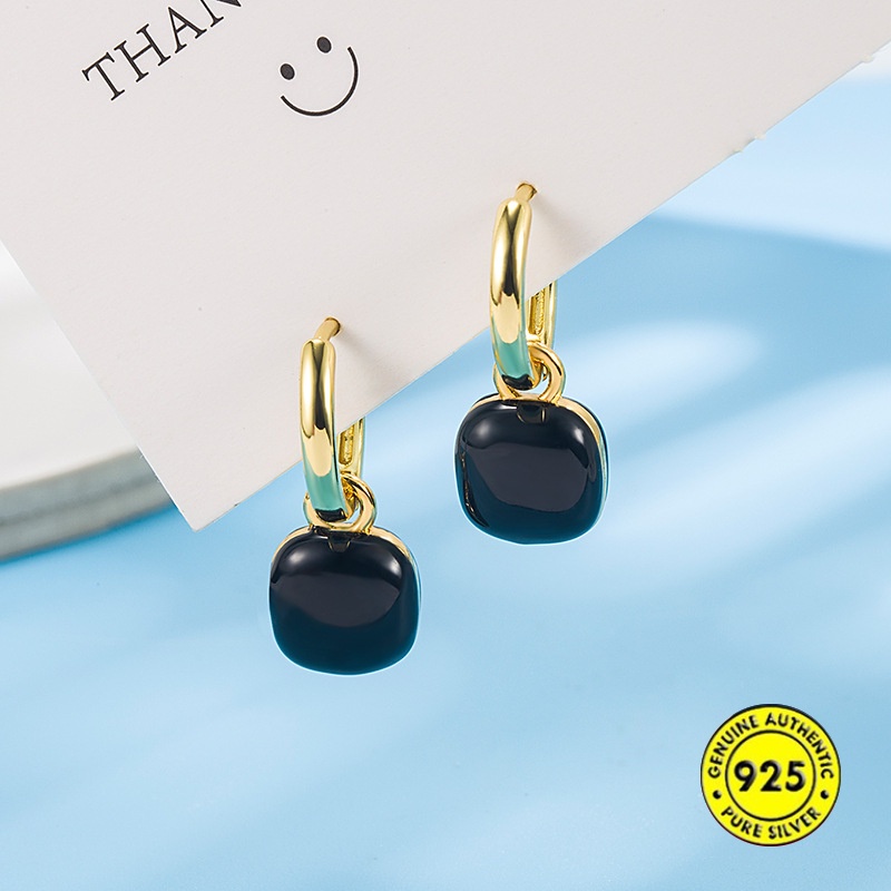 Anting Vintage Bentuk Kotak Shell Untuk Wanita U1410