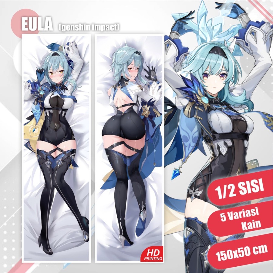 Dakimakura Eula Genshin Impact 150x50 cm (Cover Only)