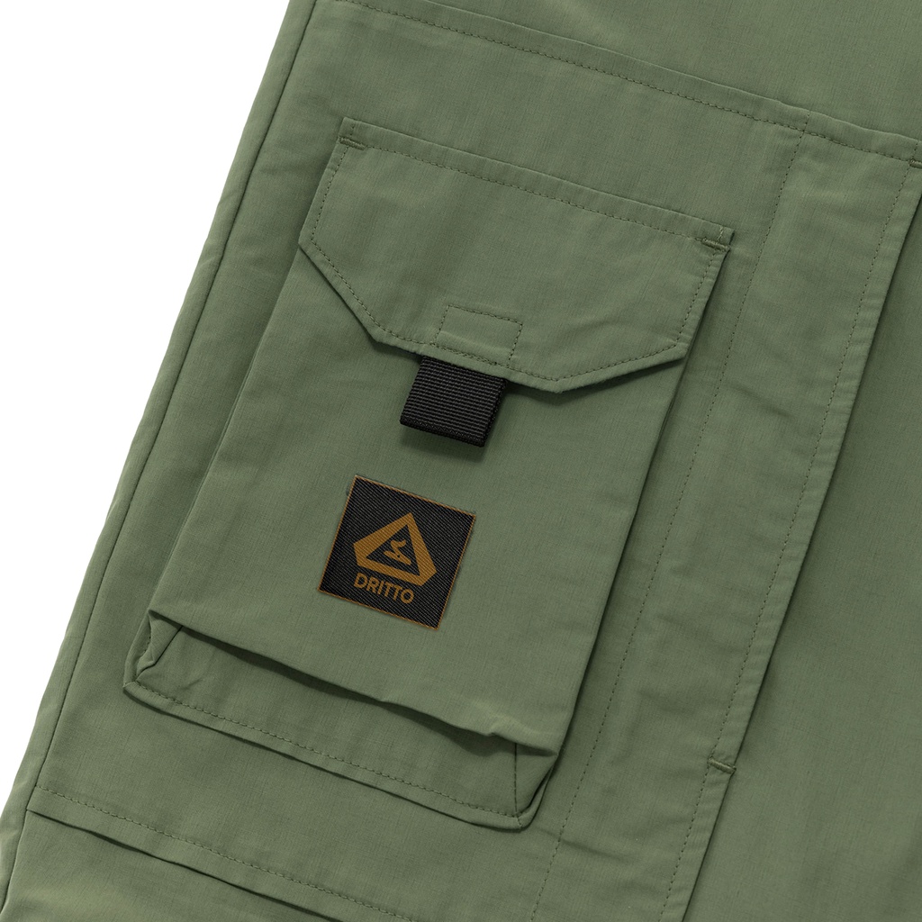 Dritto Cargo Pants - Celana Cargo Reguler Fit &quot;Bukvalno&quot; - Army