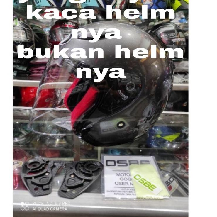 Baru Berkualitas kaca venom open flat visor helm KYT DJ maru  bonus rachet