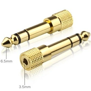 Converter Audio Jack 3.5mm to Jack 6.5mm Jack Audio 3.5 to 6.5