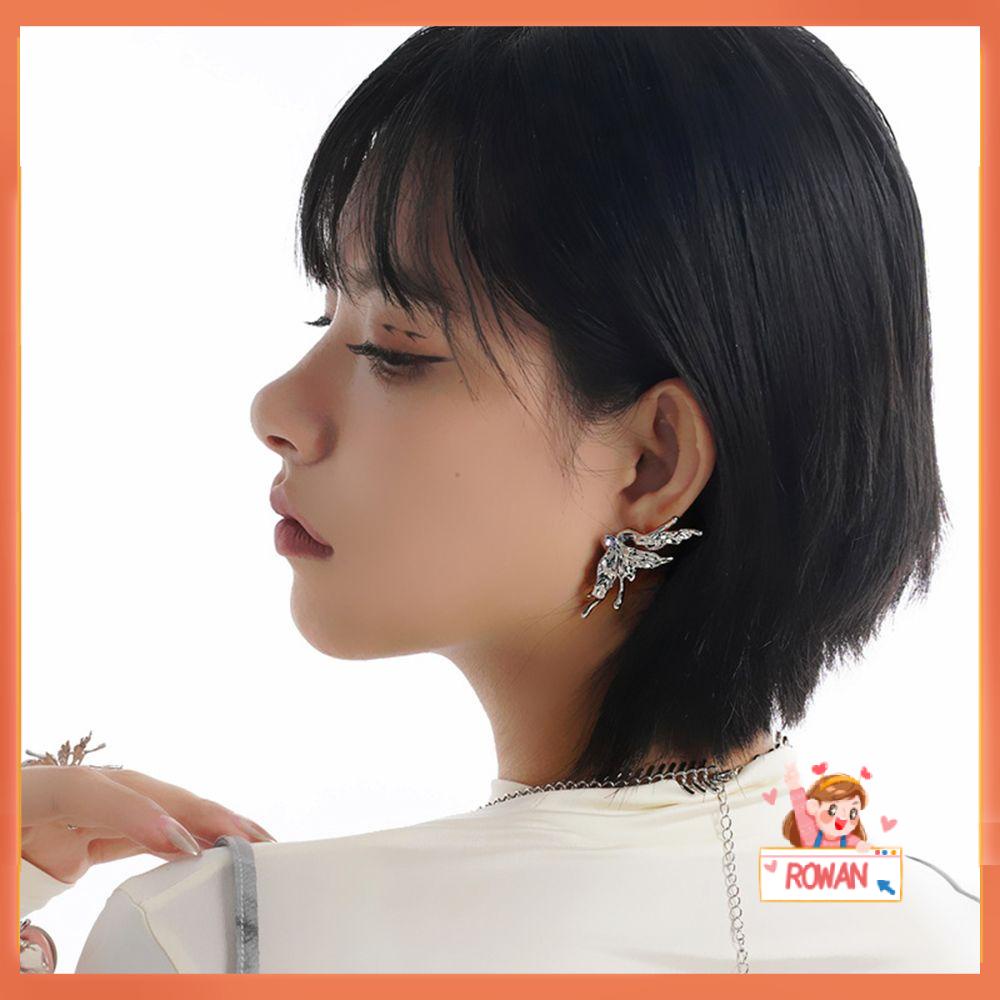 R-FLOWER Liquid Butterfly Earring Punk Style New Metal Jewelry
