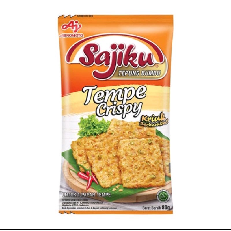 

Tepung Tempe Crispy 80g (5pcs) Sajiku Tepung Bumbu Praktis Siap Pakai