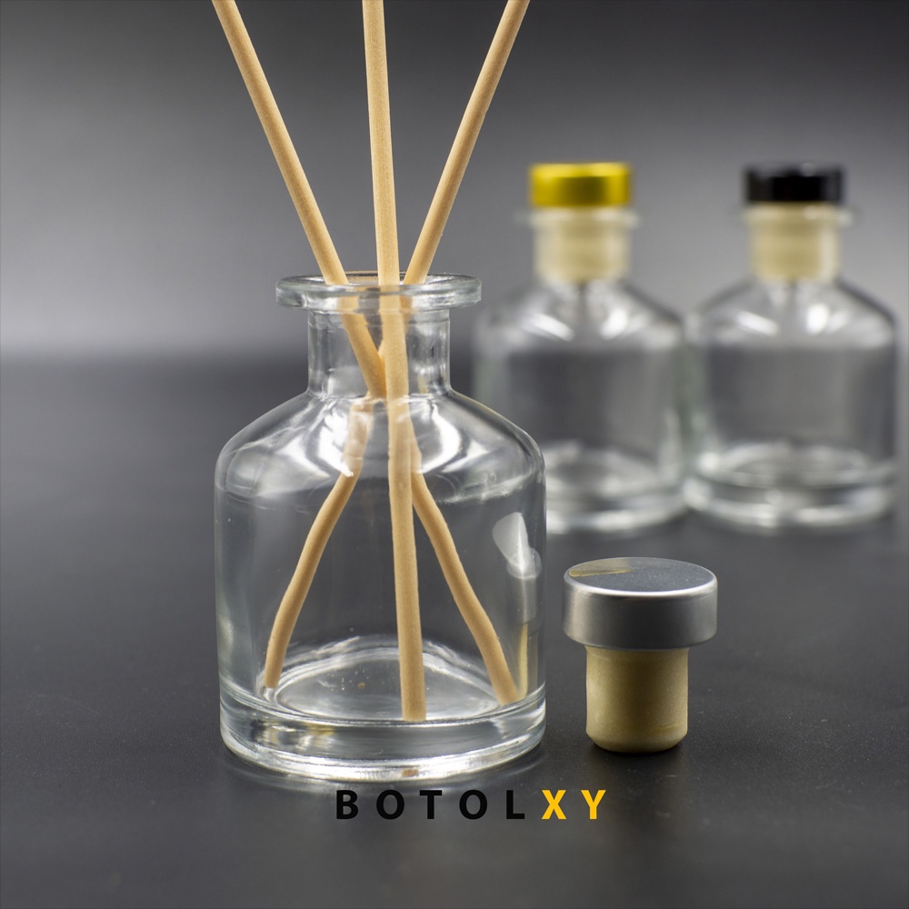 Botol Reed Diffuser 50ml Besar - Vas / Belly Pot - Kaca - Aromatherapy