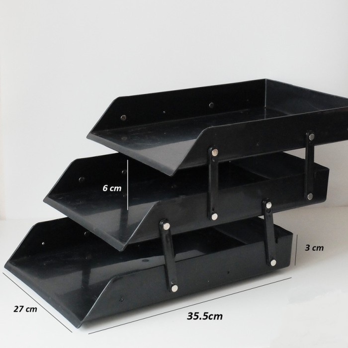 

PROMO SPECIAL BOS Rak 3 Susun/Laci Dokumen/Rak Kertas Meja/Rak Organiser/Penyimpanan Code 4597