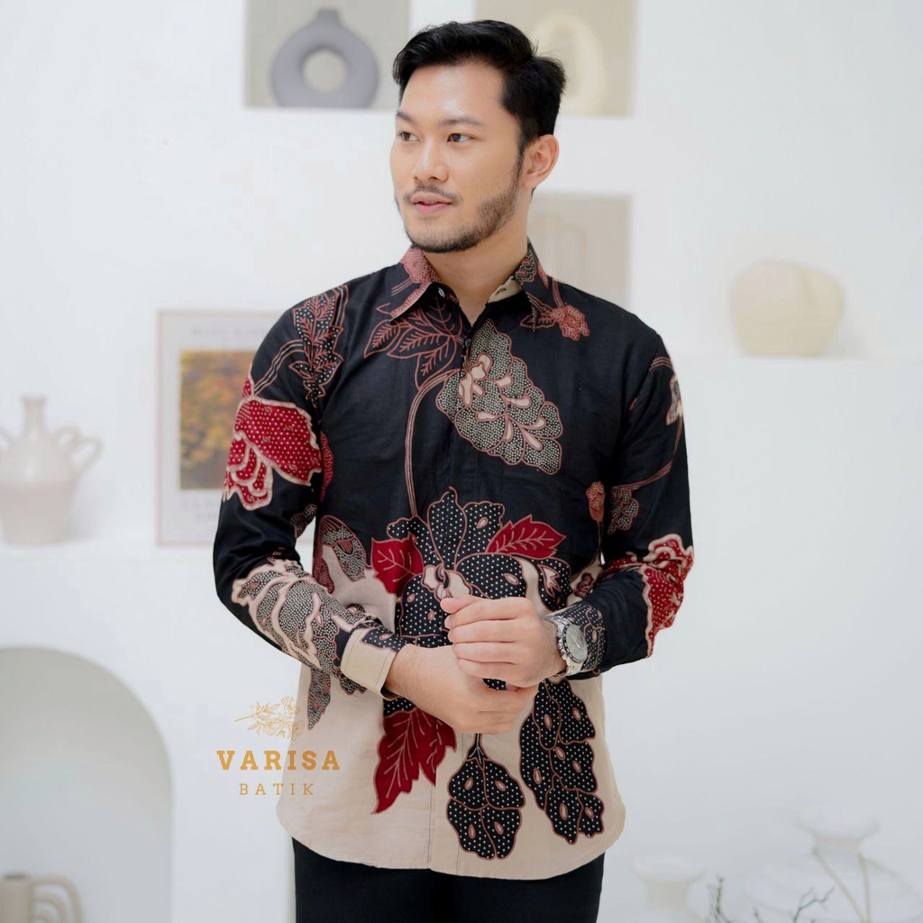 Kemeja Batik Pria Slimfit Eksklusif Batik Modern Batik Seragam Kantor