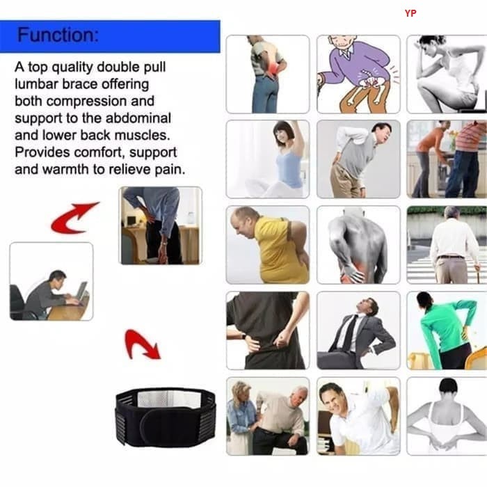New Good Belt Waist &amp; Neck | Korset Terapi Biomagnetic  Heating Generator ( Tanpa Box )