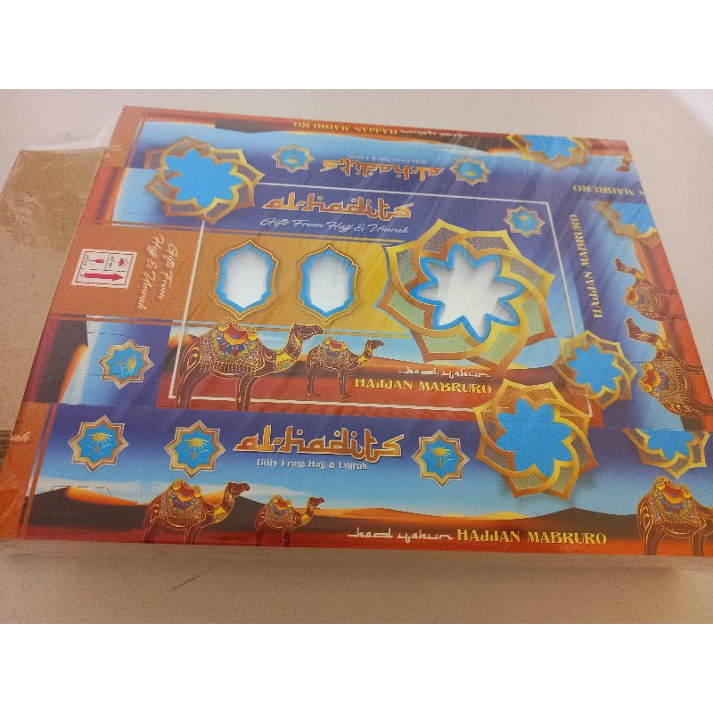 Dus Oleh Oleh Haji Umroh 3- 5 sekat Biru Nawidashopjkt Distributor Kurma Jakarta