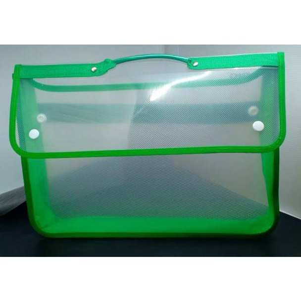 

✧ Map Kancing Jala / Tas School Bag Folio / Brief Bag Mika Transparan て