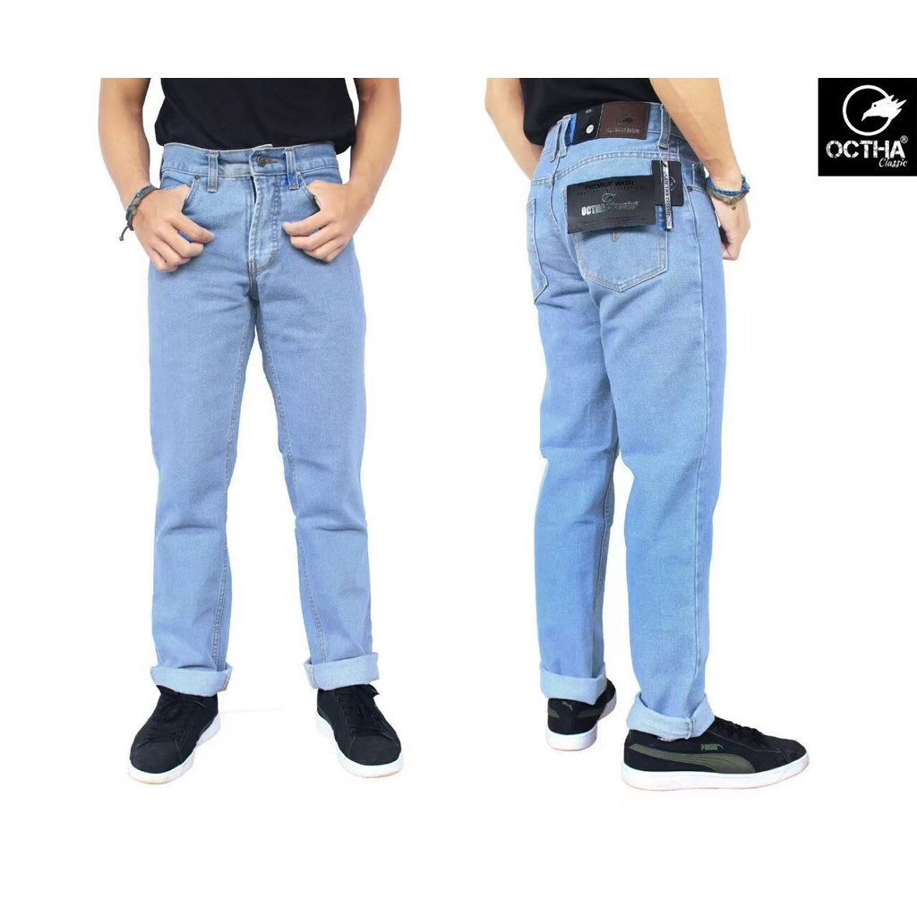 Celana jeans pria panjang standart / jeans reguler pria - basic celana panjang jeans- Distro Jeans