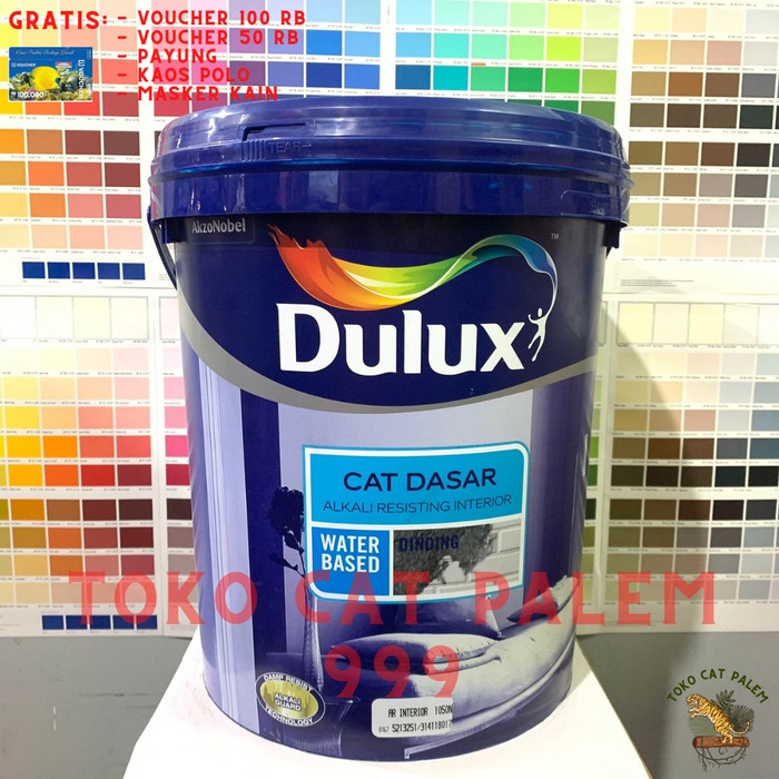 Jual Cat Dasar Dulux Alkali Resisting Interior Cat Dasar Dalam 20 L Galon Shopee Indonesia 3283