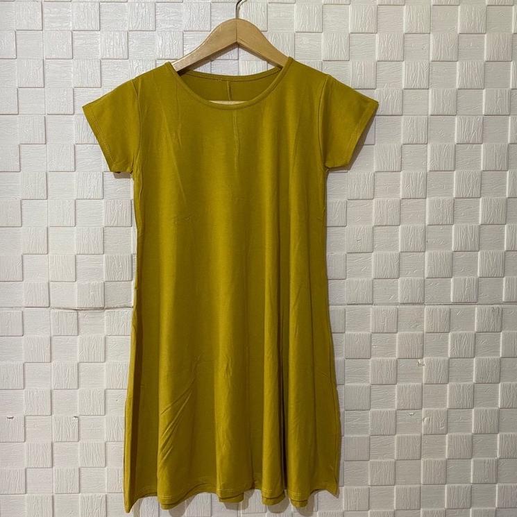 FLARE DRESS / dress basic lengan pendek wanita/dress polos wanita/casualdress/pakaian wanita/homey d