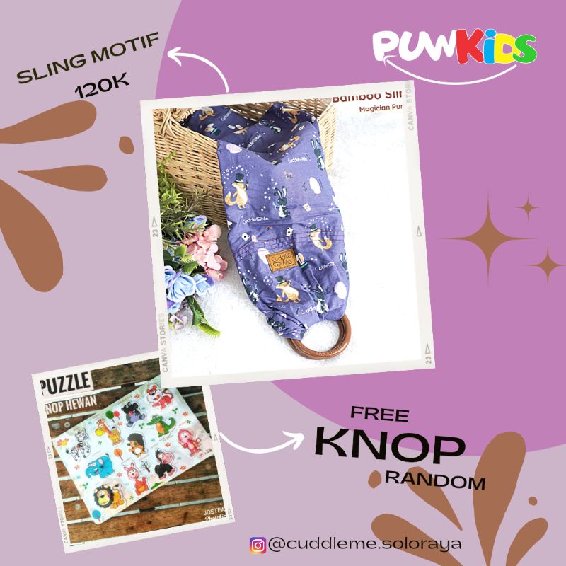 GENDONGAN SLING CUDDLEME GENDONGAN SAMPING
