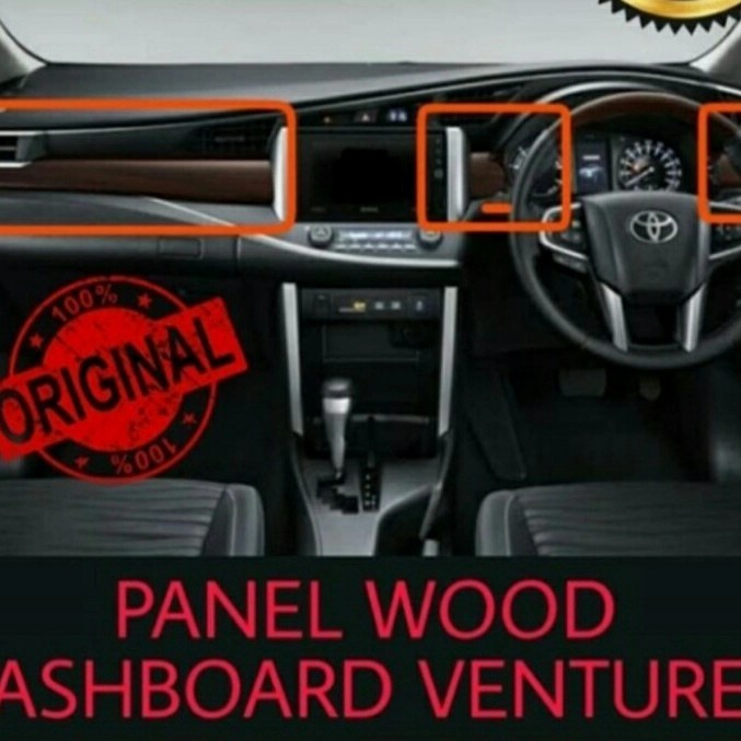 Panel Wood dashboard depan Innova reborn VENTURER