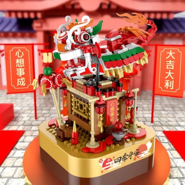 Aneka block imlek CNY Chinese New Year music box