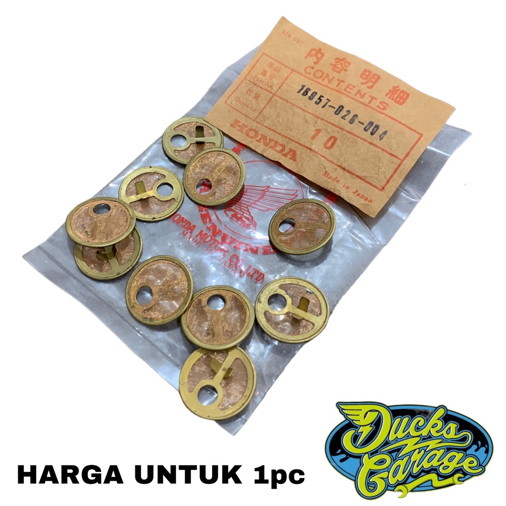 Filter Saringan Keran Kran Bensin Tangki Honda CB 100 125 CB100 CB125 S90 S90Z Benly S110 C102 XL125 Original