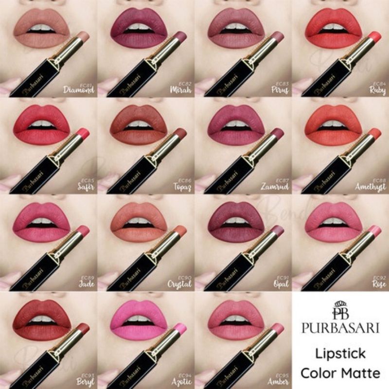 PURBASARI Lipstik Color Matte 2.6 g