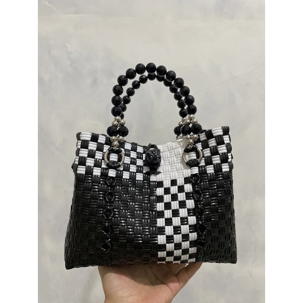 Tas Pesta Kecil Handle Mutiara / Tas Rajut