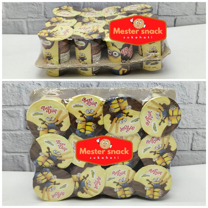 

Minion Choco Snack Biscuit Mini | Bess Diip | Bess Diip Coklat | Snack | Cemilan Coklat